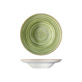 Bonna China Natura dia.10.75" h:2.25" 16 oz. Round Green Porcelain Bowl (Set of 2)